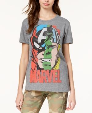 Hybrid Juniors' Marvel Heroes Portrait Graphic T-shirt