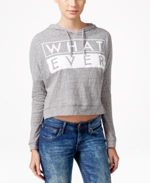 Hybrid Juniors' Long-sleeve Whatever Graphic Hoodie