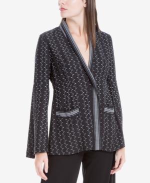 Max Studio London Printed Long-sleeve Blazer, Created For Macy's