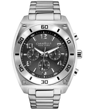 Caravelle New York By Bulova Men's Chronograph Stainless Steel Bracelet Watch 33mm 43a120