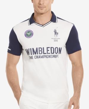 Polo Ralph Lauren Men's Wimbledon Custom-fit Graphic-print Polo