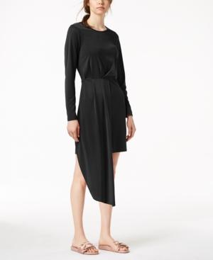 Bar Iii Pleated Asymmetrical Dress, Created For Macy's