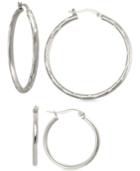 Giani Bernini 2-pc. Set Hoop Earrings In Sterling Silver