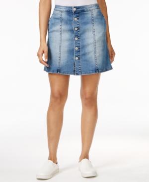 Calvin Klein Jeans Button-front Denim Skirt