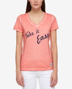 Tommy Hilfiger Take It Easy Cotton Graphic T-shirt, Only At Macy's
