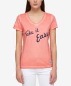 Tommy Hilfiger Take It Easy Cotton Graphic T-shirt, Only At Macy's