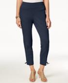 Style & Co Lace-up Hem Capri Pants, Created For Macy's