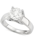 Diamond Solitaire Engagement Ring In 14k White Gold (2 Ct. T.w.)