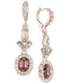 Givenchy Oval Halo Double Drop Earrings