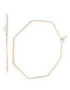 Bcbgeneration Geometric Octagon Wire Hoop Earrings