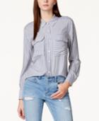 Two By Vince Camuto Striped Button-down Top