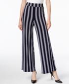 Inc International Concepts Striped Wide-leg Pants, Only At Macy's