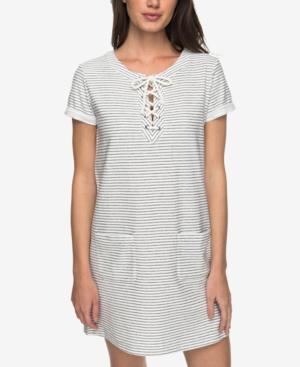 Roxy Juniors' Cotton Beyond The Ocean Lace-up Dress