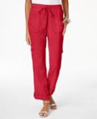 Inc International Concepts Curvy Roll-tab Cargo Pants, Created For Macy's