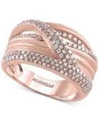 Effy Diamond Pave Weave Ring (5/8 Ct. T.w.) In 14k Rose Gold