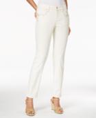 Style & Co. Curvy-fit Embroidered Skinny Ankle Jeans, Only At Macy's