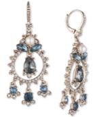 Marchesa Gold-tone Crystal, Stone & Imitation Pearl Shaky Drop Earrings