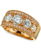 Giani Bernini Cubic Zirconia Ring In 18k Rose Gold-plated Sterling Silver, Created For Macy's