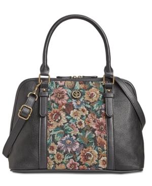 Giani Bernini Pebble Tapestry Medium Dome Satchel, Created For Macy's