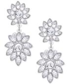 Say Yes To The Prom Silver-tone Crystal Double-drop Earrings, A Macy's Exclusive Style