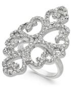 I.n.c. Silver-tone Pave Statement Ring, Created For Macy's
