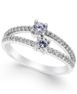 Two Souls, One Love Diamond Anniversary Ring (1/2 Ct. T.w.) In 14k White Gold