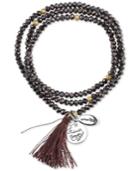 Unwritten Friends Forever Beaded Wrap Tassel Bracelet With Silver-plated Brass Accents