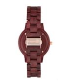 Earth Wood Pike Wood Bracelet Watch Plum 45mm
