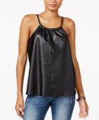 Chelsea Sky Faux-leather Tank Top, Only At Macy's