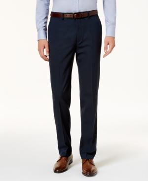 Calvin Klein Men's Slim-fit Stretch Solid Dress Pants