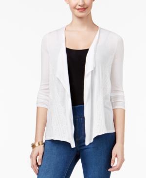 Thalia Sodi Lace-trim Cardigan, Only At Macy's