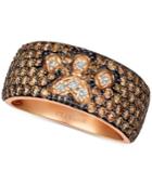 Le Vian Chocolate & Nude Diamond Paw Print Ring (2-1/3 Ct. T.w.) In 14k Rose Gold