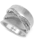 Effy Balissima Diamond Wrapped Ring (1/4 Ct. T.w.) In Sterling Silver