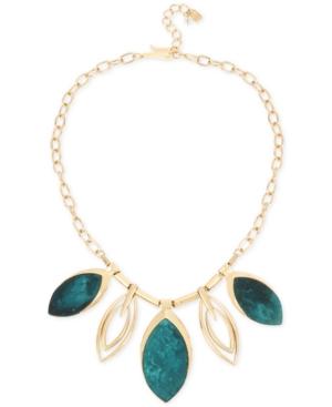 Robert Lee Morris Soho Gold-tone & Patina Statement Necklace, 17-1/2 + 3 Extender