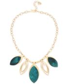 Robert Lee Morris Soho Gold-tone & Patina Statement Necklace, 17-1/2 + 3 Extender