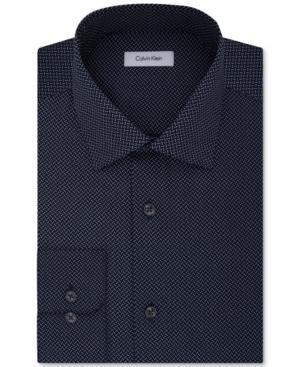 Calvin Klein Men's Classic-fit Print Dress Shirt