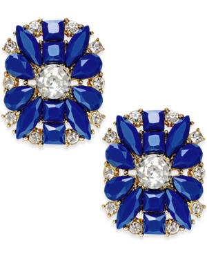 Kate Spade New York Gold-tone Floral Stone Stud Earrings