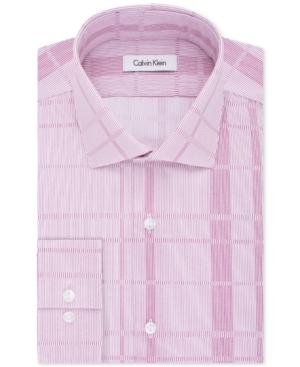 Calvin Klein Men's Slim-fit Infinite Stretch Variable Striped Dress Shirt