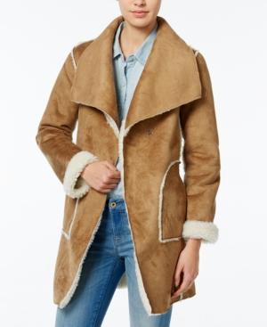 Wildflower Reversible Faux-shearling Coat, Only At Macy's