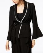 Bar Iii Bell-sleeve Wrap-front Jacket, Created For Macy's