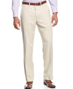Haggar Eclo Mini Plaid Straight Fit Dress Pants