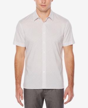 Perry Ellis Men's Puzzle Piece Cotton Shirt