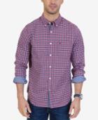 Nautica Men's Classic-fit Plaid Stretch Shirt