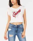 Guess Jenny Embellished Grapic Crop Top