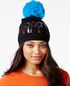 Betsey Johnson Xox Trolls Happy Multi-sequin Beanie, Only At Macy's