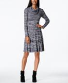 Calvin Klein Cowl-neck Marled Sweater Dress
