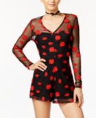 Material Girl Applique Illusion Romper, Only At Macy's