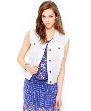 Lucky Brand White Denim Vest
