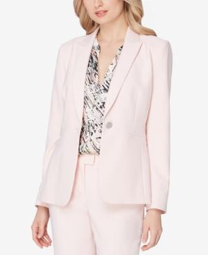 Tahari Asl Single-button Peak-collar Blazer