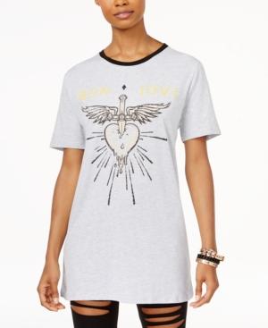 Hybrid Juniors' Bon Jovi Graphic Ringer T-shirt